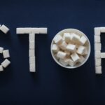 the word stop spelled out of marshmallows in a bowl